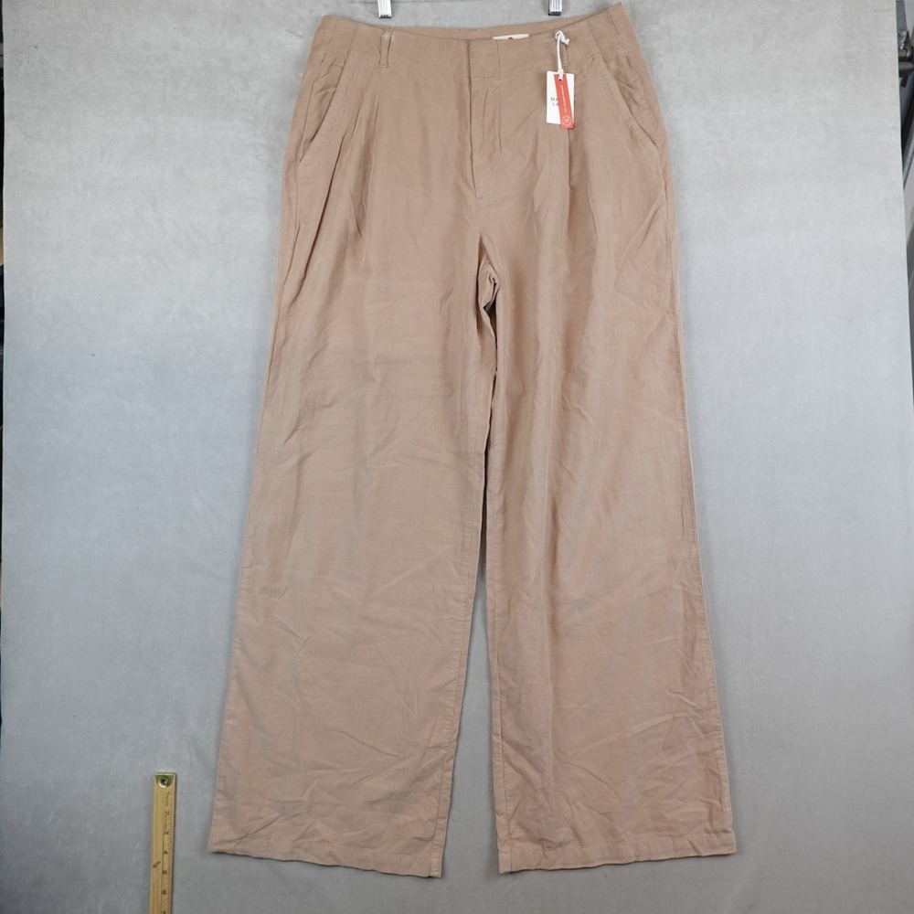 NWT Marine Layer Flora Corduroy Trouser Womens 12 Woodsmoke Wide Leg